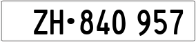 Trailer License Plate